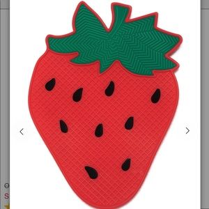 Strawberry Makeup Brush Cleaning Pad NWT